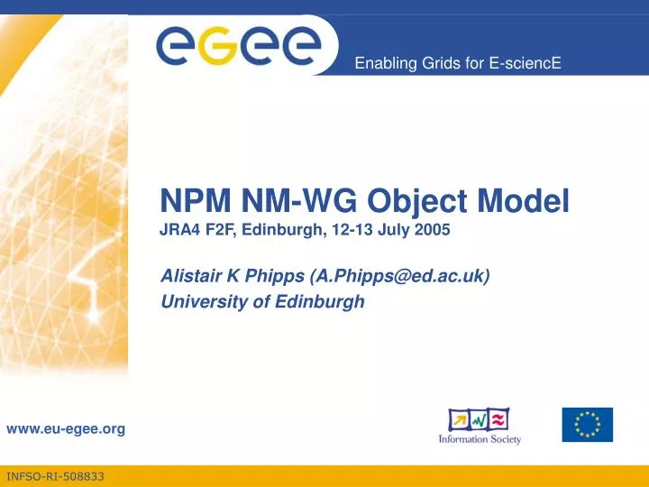 npm nm wg object model jra4 f2f edinburgh 12 13 july 2005