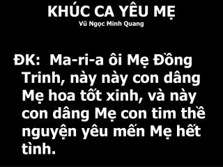 kh c ca y u m v ng c minh quang