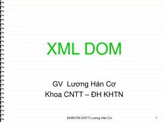 xml dom