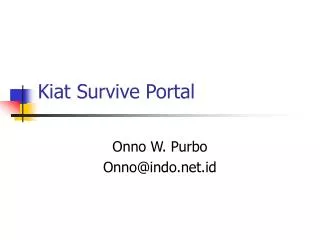 Kiat Survive Portal