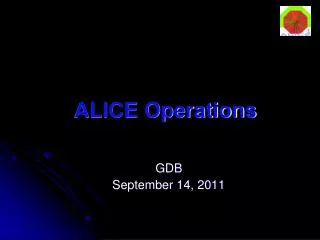 ALICE Operations