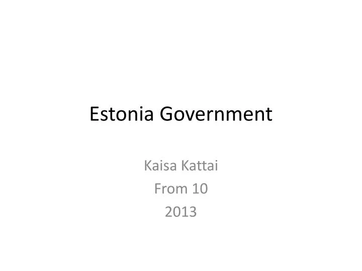 estonia government