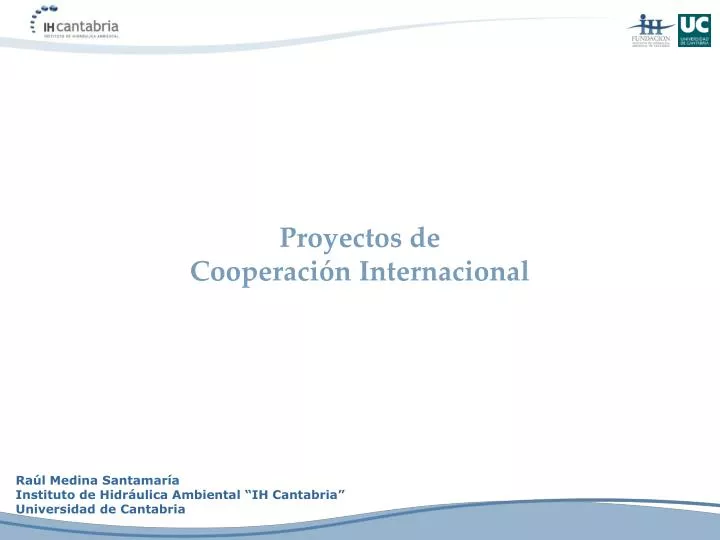 proyectos de cooperaci n internacional