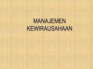 manajemen kewirausahaan
