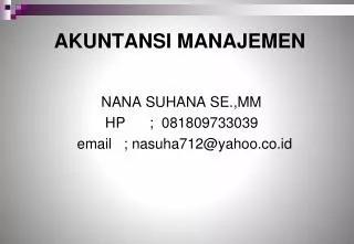 akuntansi manajemen