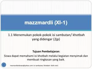 mazzmardli xi 1