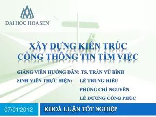 x y d ng ki n tr c c ng th ng tin t m vi c