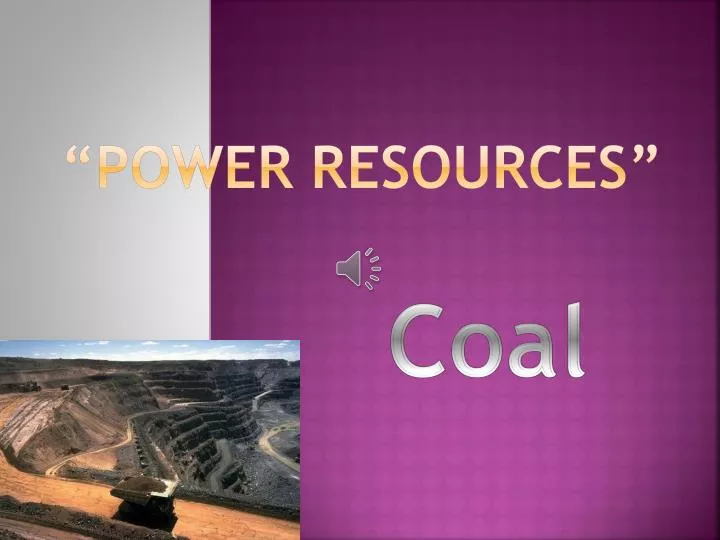 power resources