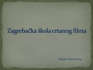 zagreba ka kola crtanog filma