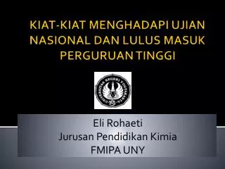 eli rohaeti jurusan pendidikan kimia fmipa uny
