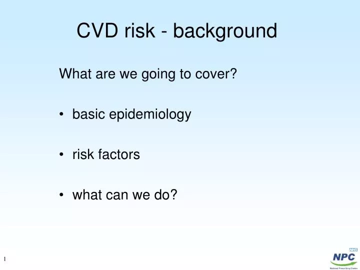 cvd risk background