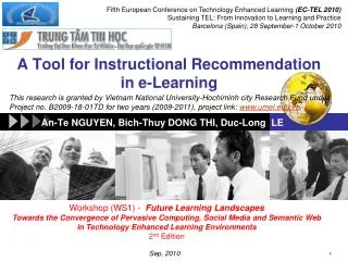 A Tool for Instructional Recommendation in e-Learning