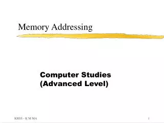 Memory Addressing