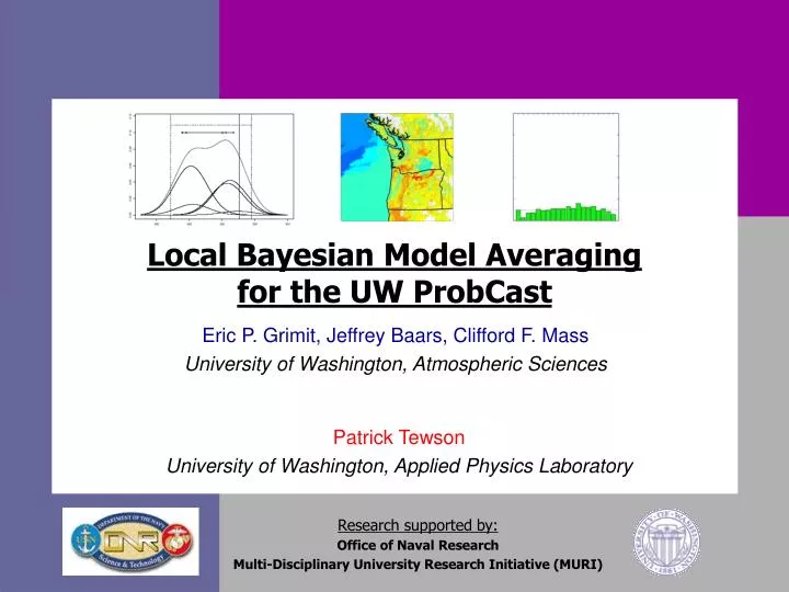 local bayesian model averaging for the uw probcast