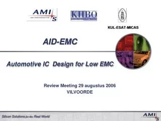 AID-EMC Automotive IC Design for Low EMC