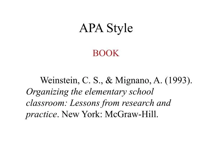 apa style