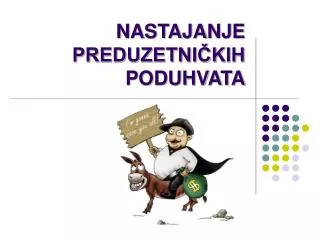 nastajanje preduzetni kih poduhvata