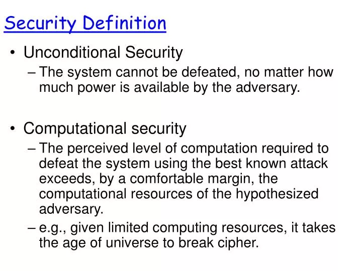 security definition