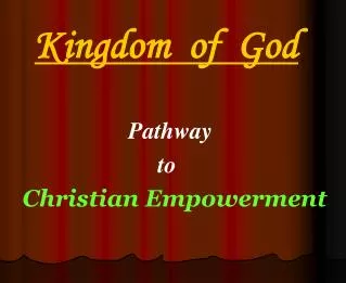 Kingdom of God