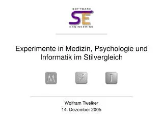 experimente in medizin psychologie und informatik im stilvergleich