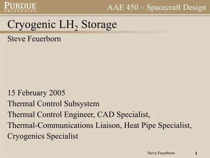 cryogenic lh 2 storage
