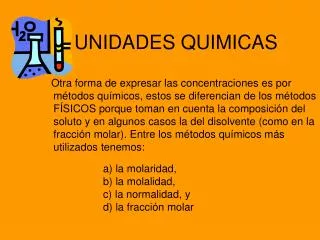 unidades quimicas