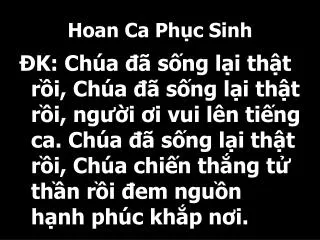 Hoan Ca Phục Sinh