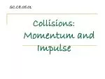 Collisions: Momentum and Impulse