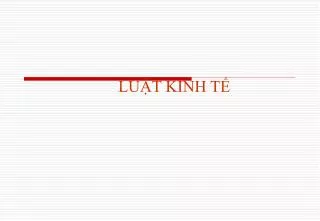 lu t kinh t