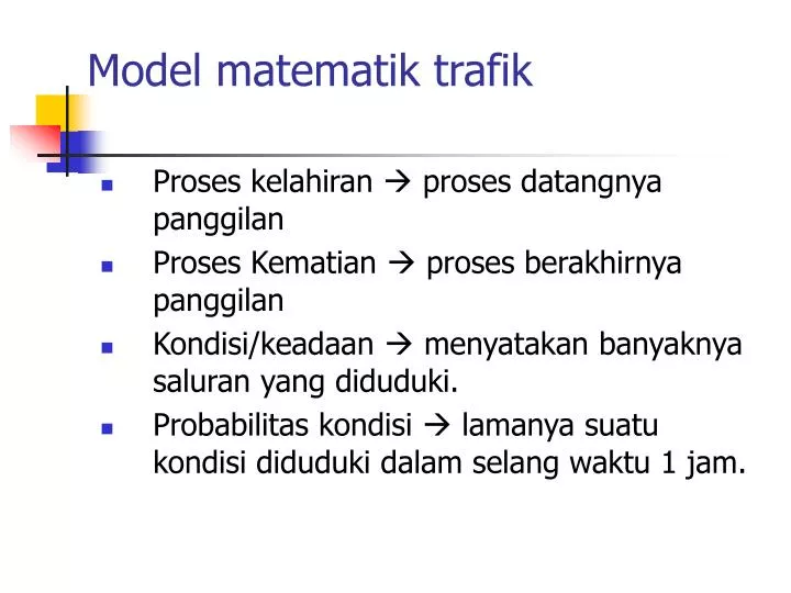 model matematik trafik