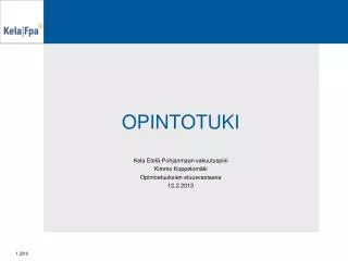 opintotuki