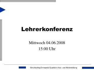 lehrerkonferenz