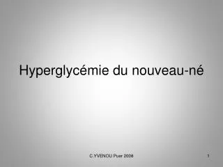 hyperglyc mie du nouveau n