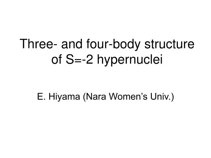 three and four body structure of s 2 hypernuclei