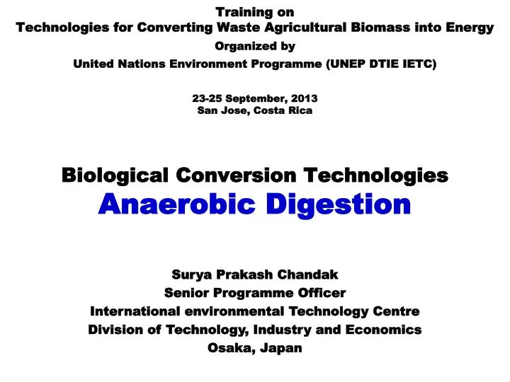 biological conversion technologies anaerobic digestion