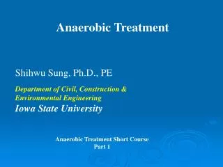 Anaerobic Treatment