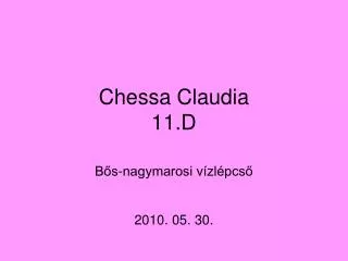 chessa claudia 11 d