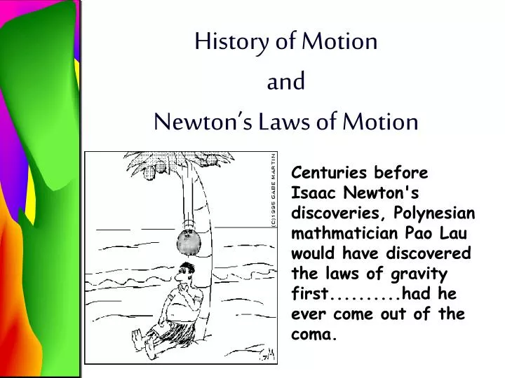 history of motion and newton s laws of motion