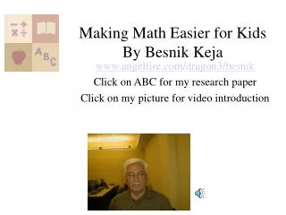 Making Math Easier for Kids By Besnik Keja