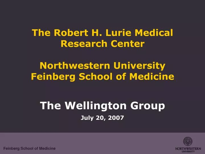the robert h lurie medical research center northwestern university feinberg school of medicine