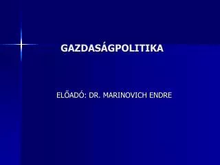 gazdas gpolitika