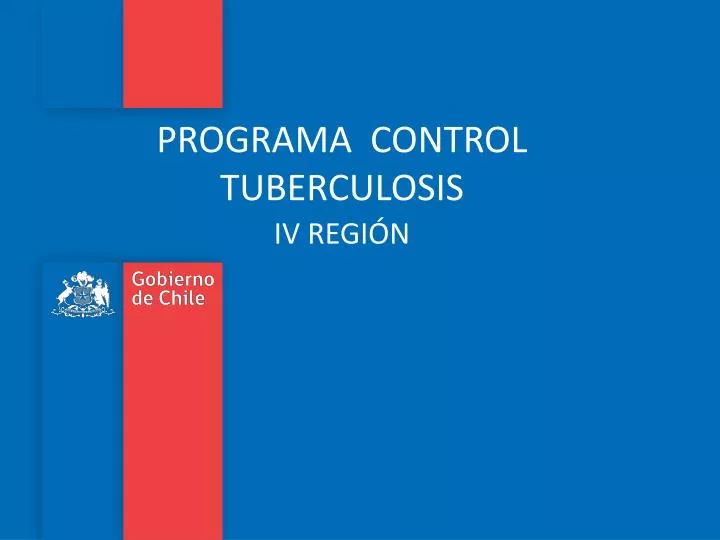 programa control tuberculosis