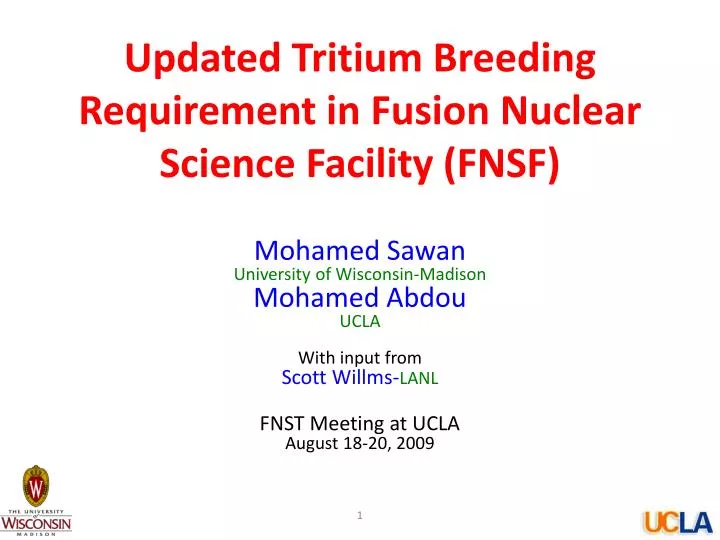 updated tritium breeding requirement in fusion nuclear science facility fnsf