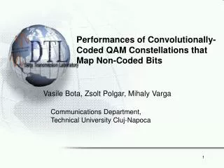 Performances of Convolutionally-Coded QAM Constellations that Map Non-Coded Bits