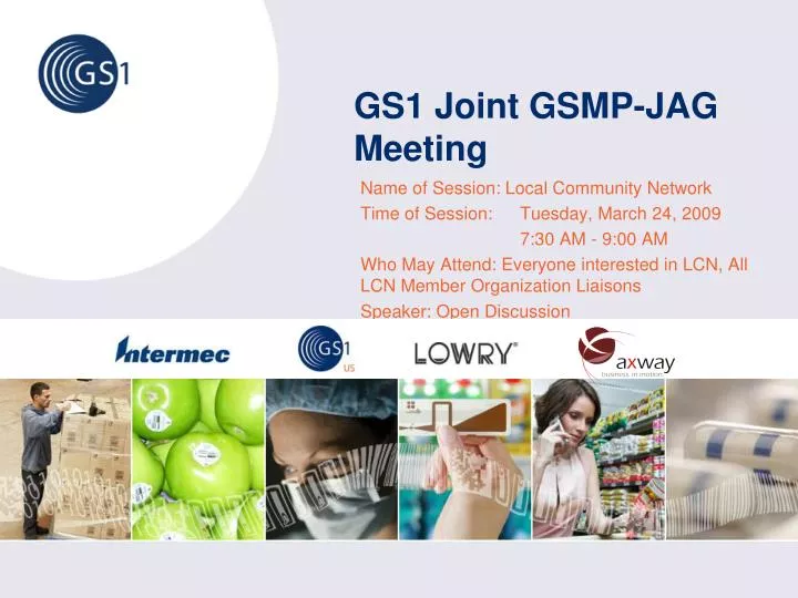 gs1 joint gsmp jag meeting