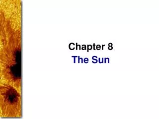 the sun
