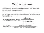 Mechanische druk - slide 1