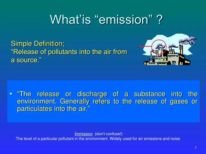 what is emission