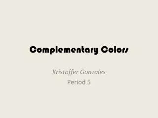 Complementary Colors