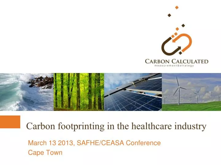 carbon footprinting in the healthcare industry